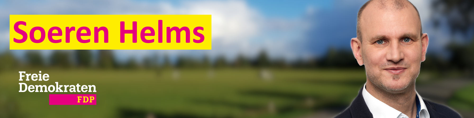 Soeren Helms als Kandidat für den Beirat Oberneuland, Beiratswahl 2023 in Bremen am 14. Mai 2023