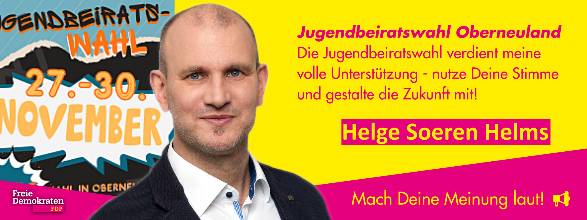 "Die Jugendbeiratswahl Oberneuland verdient meine volle Unterstützung" - Soeren Helms, FDP